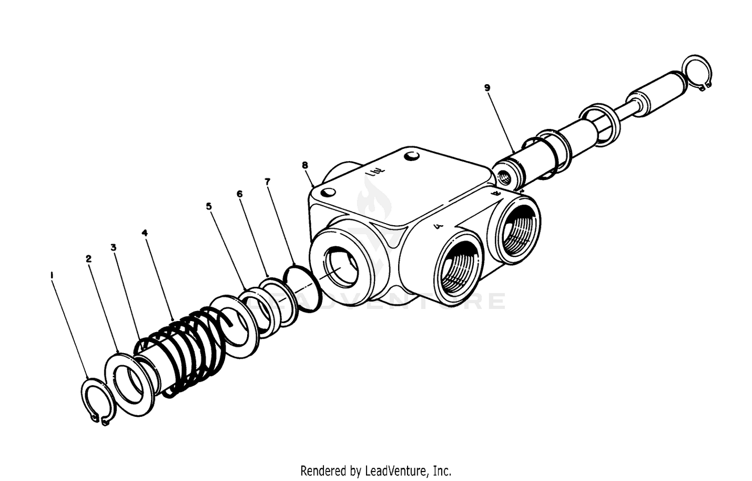 Hydraulic Selector Valve No. 66-9460