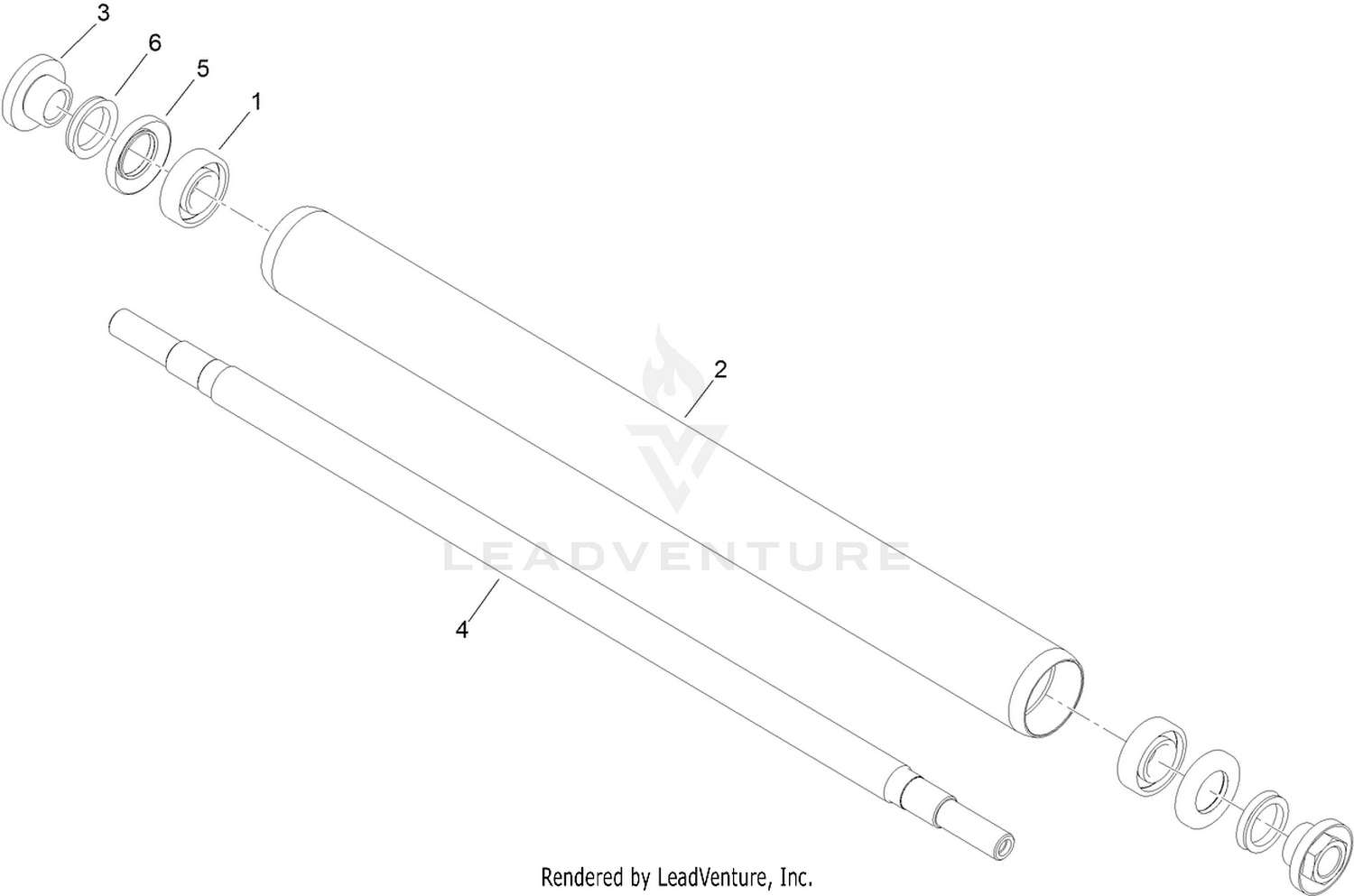 Steel Roller Assembly No. 107-3509