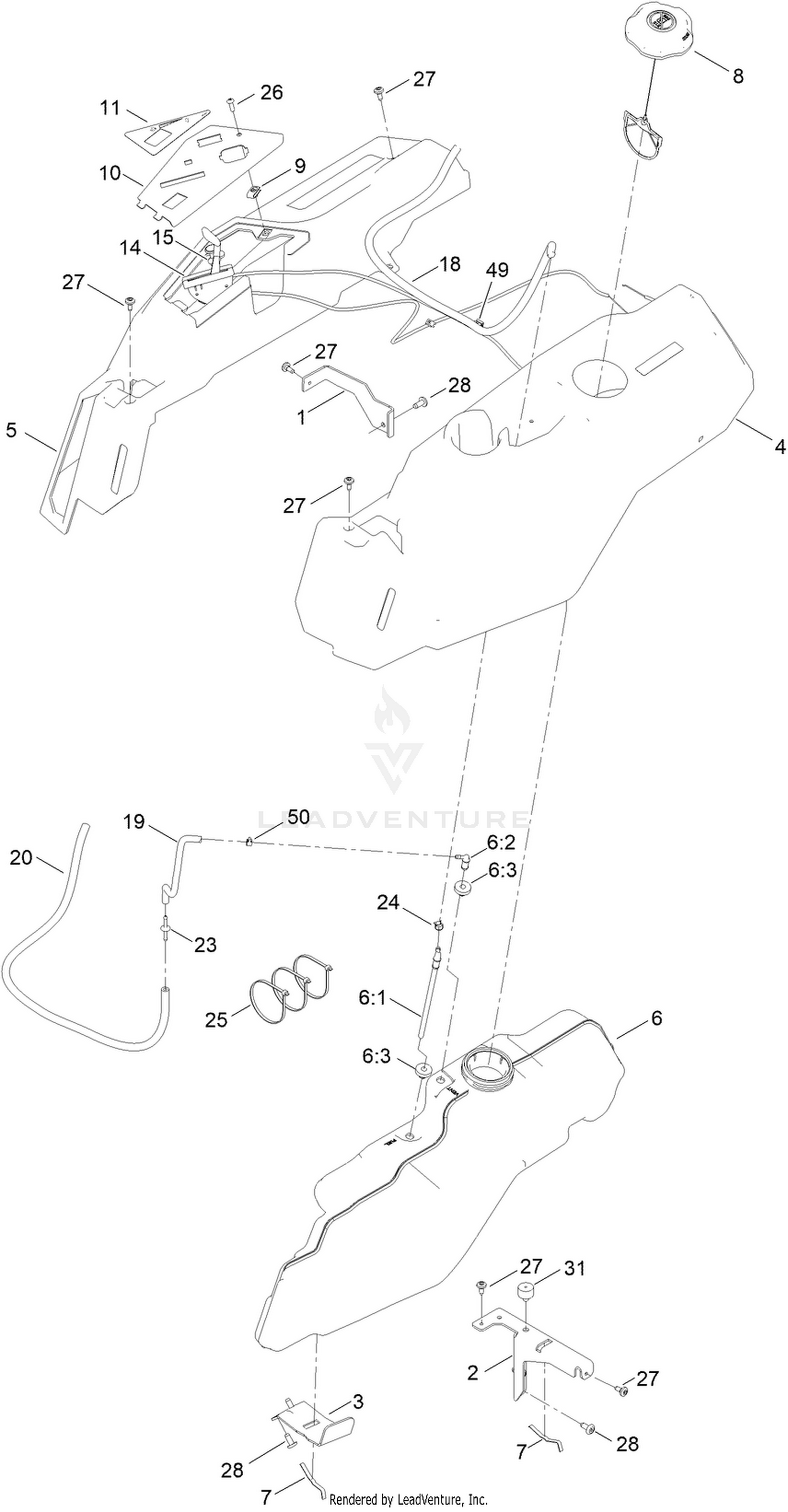 Fuel and Body Styling Assembly