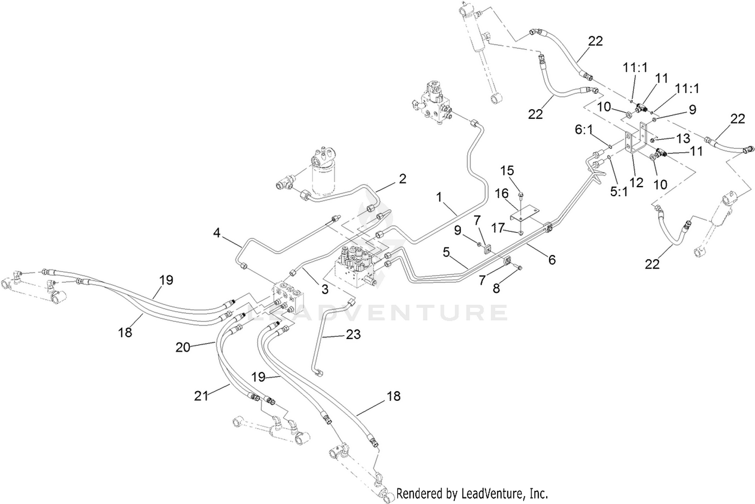 Lift Circuit Hydraulic Assembly