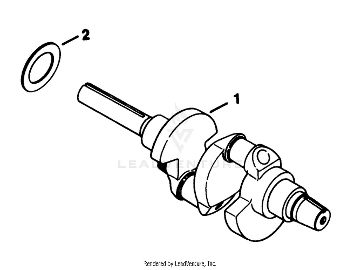 Crankshaft-Engine Kohler Model No. Kt17qs Type No. 24324 (continued)