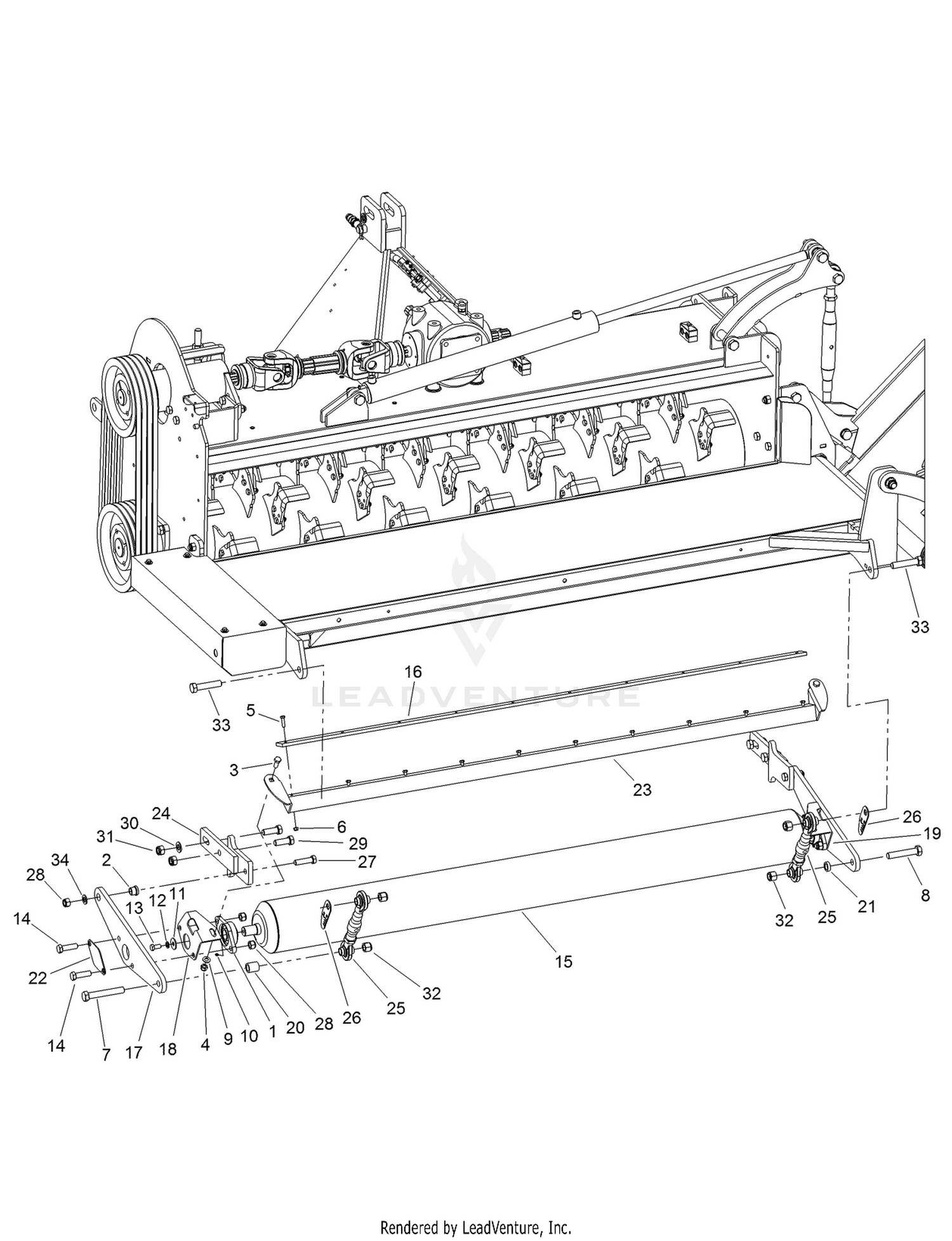 Rear Roller Assembly