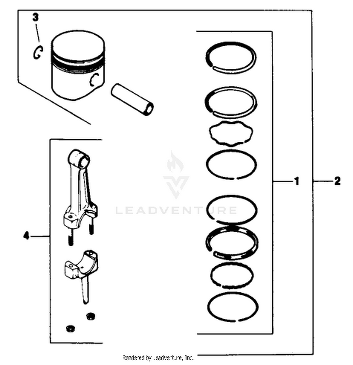 Piston  Rod-Engine Model No. M16 Spec. No. 711526