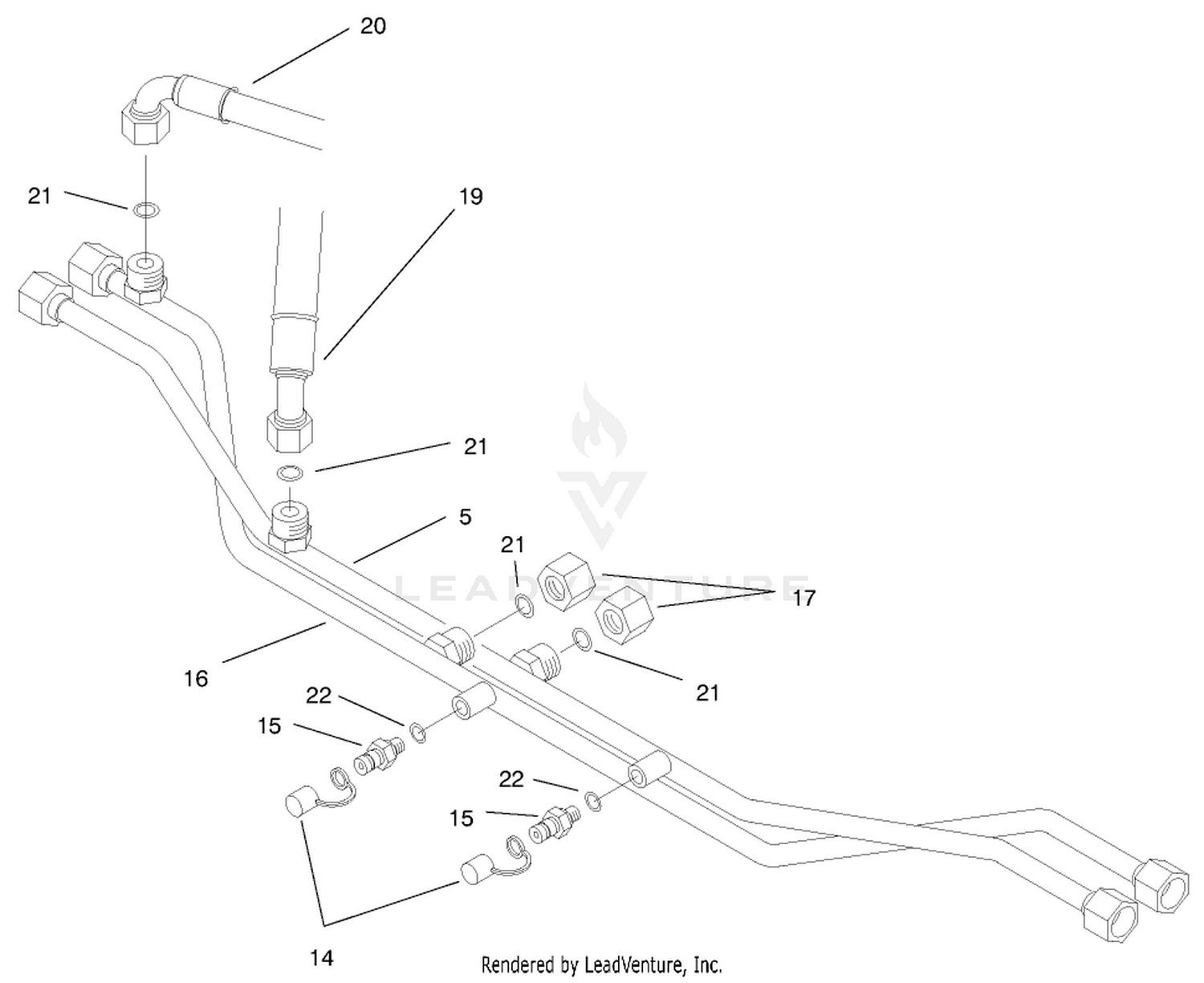Drive Motor Plumbing Assembly (model No. 03422)