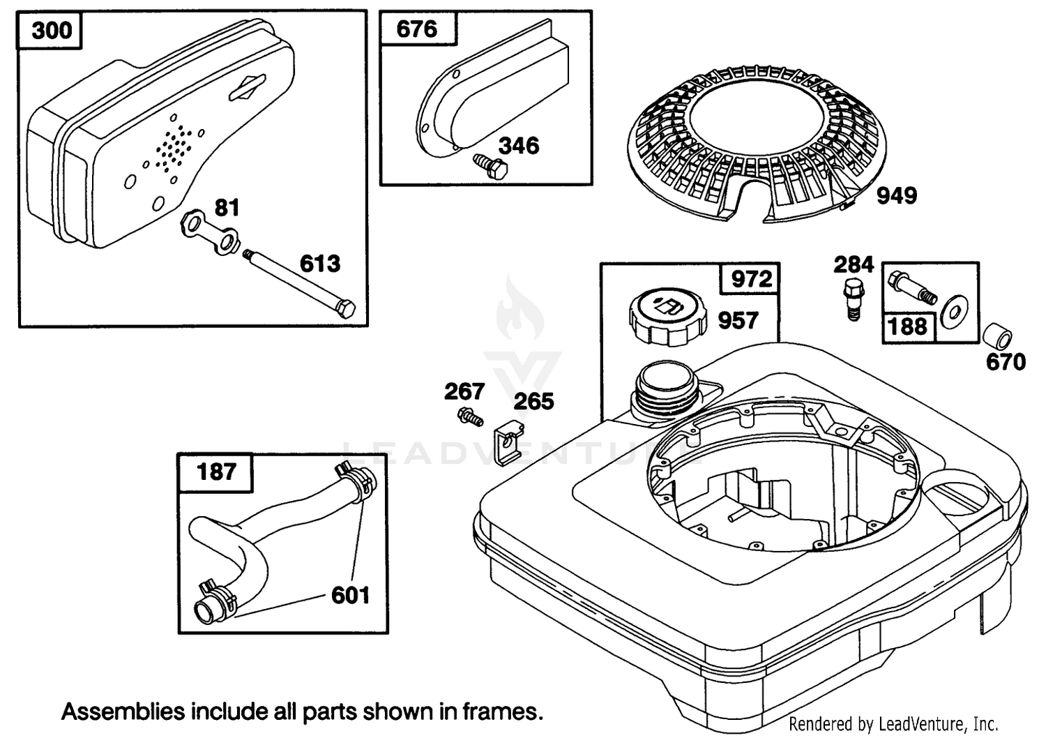Engine Briggs  Stratton Model 122707-3187-01 7