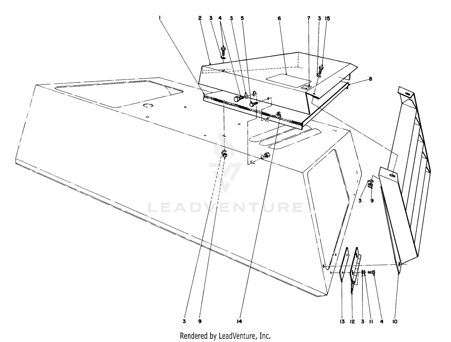 Cover Top Outlet And Discharge Louver