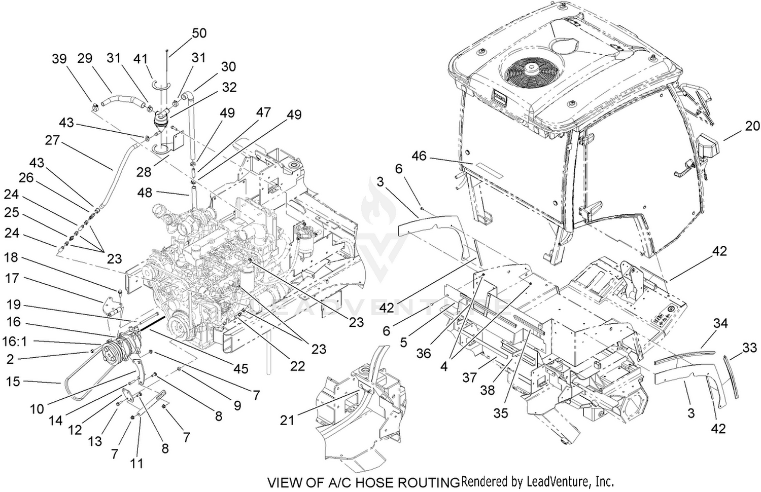Cab Component and Breather Assembly
