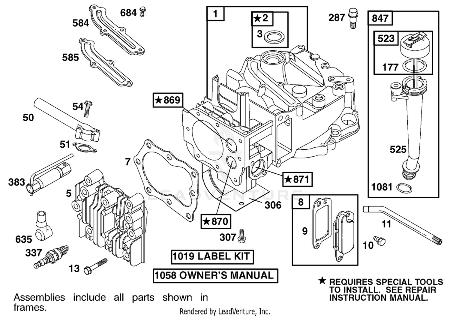 Engine Briggs  Stratton Model 12h802-1767-E1