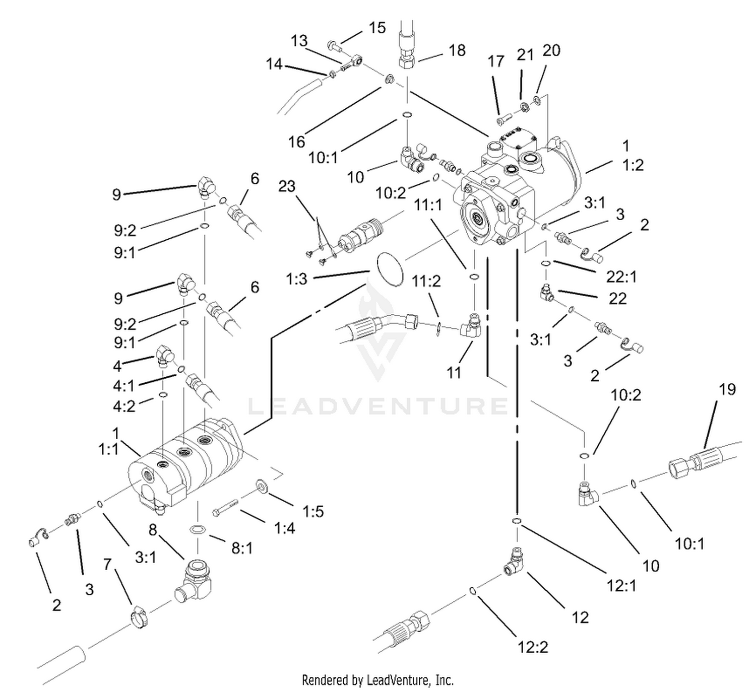 Hydraulic Pump Installation Assembly