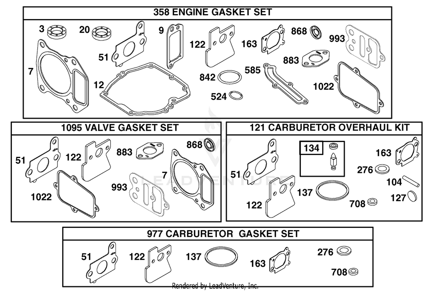 Engine Briggs  Stratton Model 123607-0153-E1 9