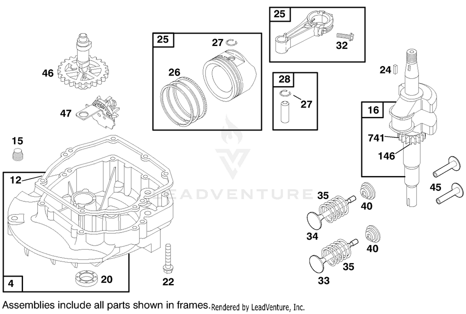 Engine Briggs  Stratton Model 127802-1761-E1 2