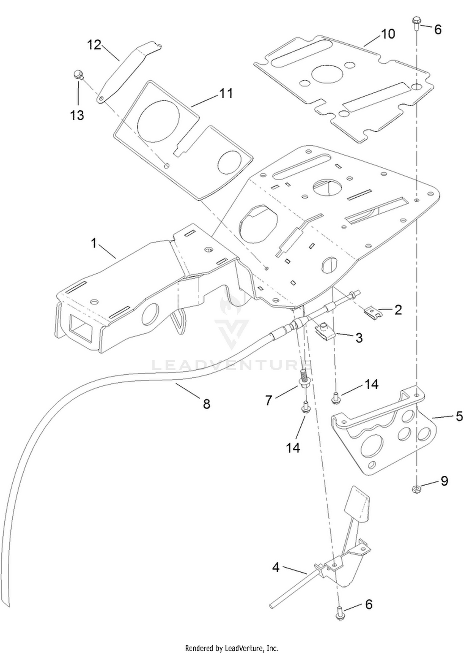 Console Kit Assembly No. 132-9543