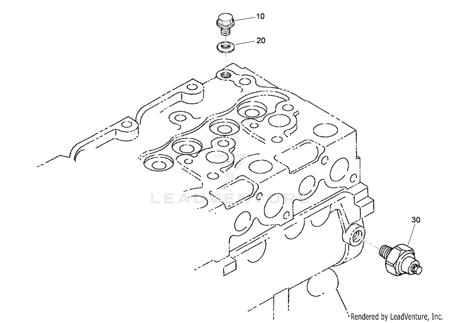 Glow Plug and Oil Switch Assembly