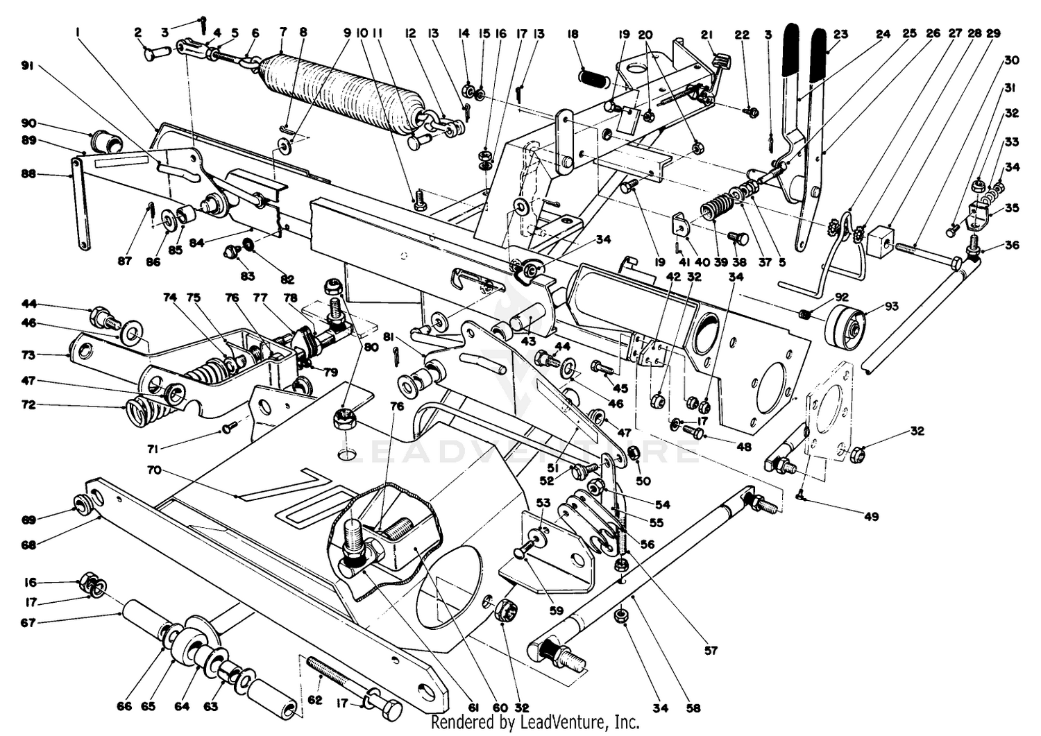 Main Frame And Counterbalance Assembly