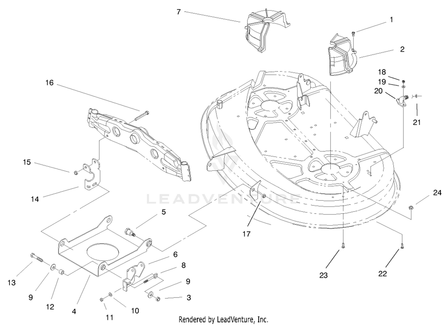 Suspension Assembly (38" Cutting Unit)