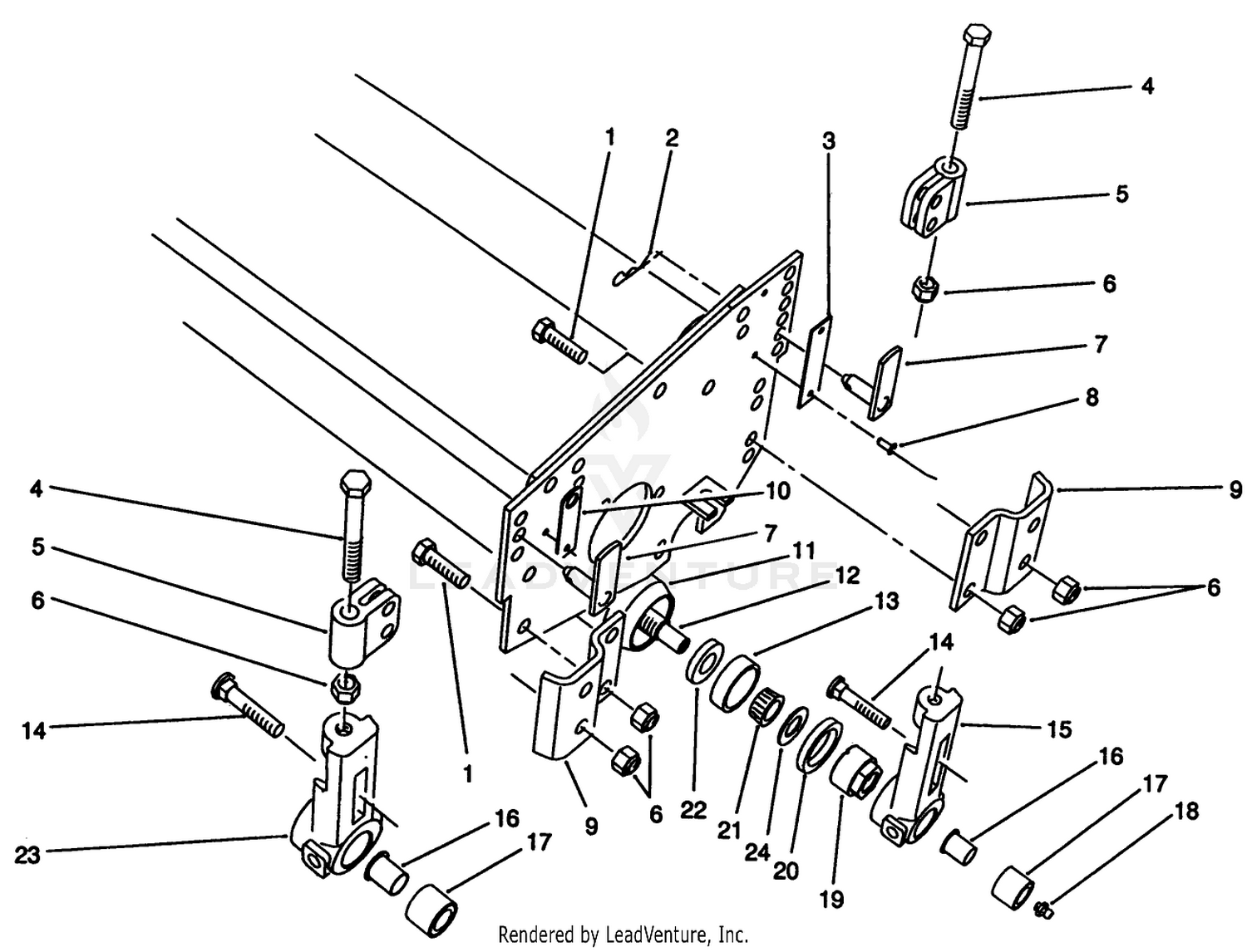 5 Blade Floating Cutting Unit Roller Assembly