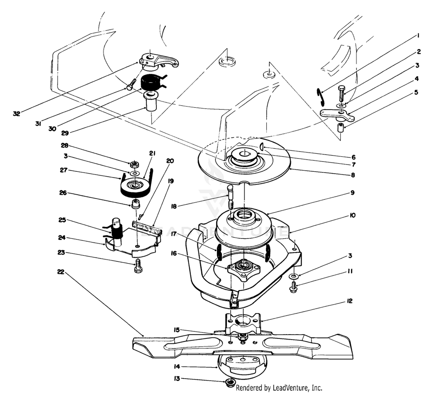 Blade Brake Clutch Assembly (used On Units With Serial No. 6002201  Up)