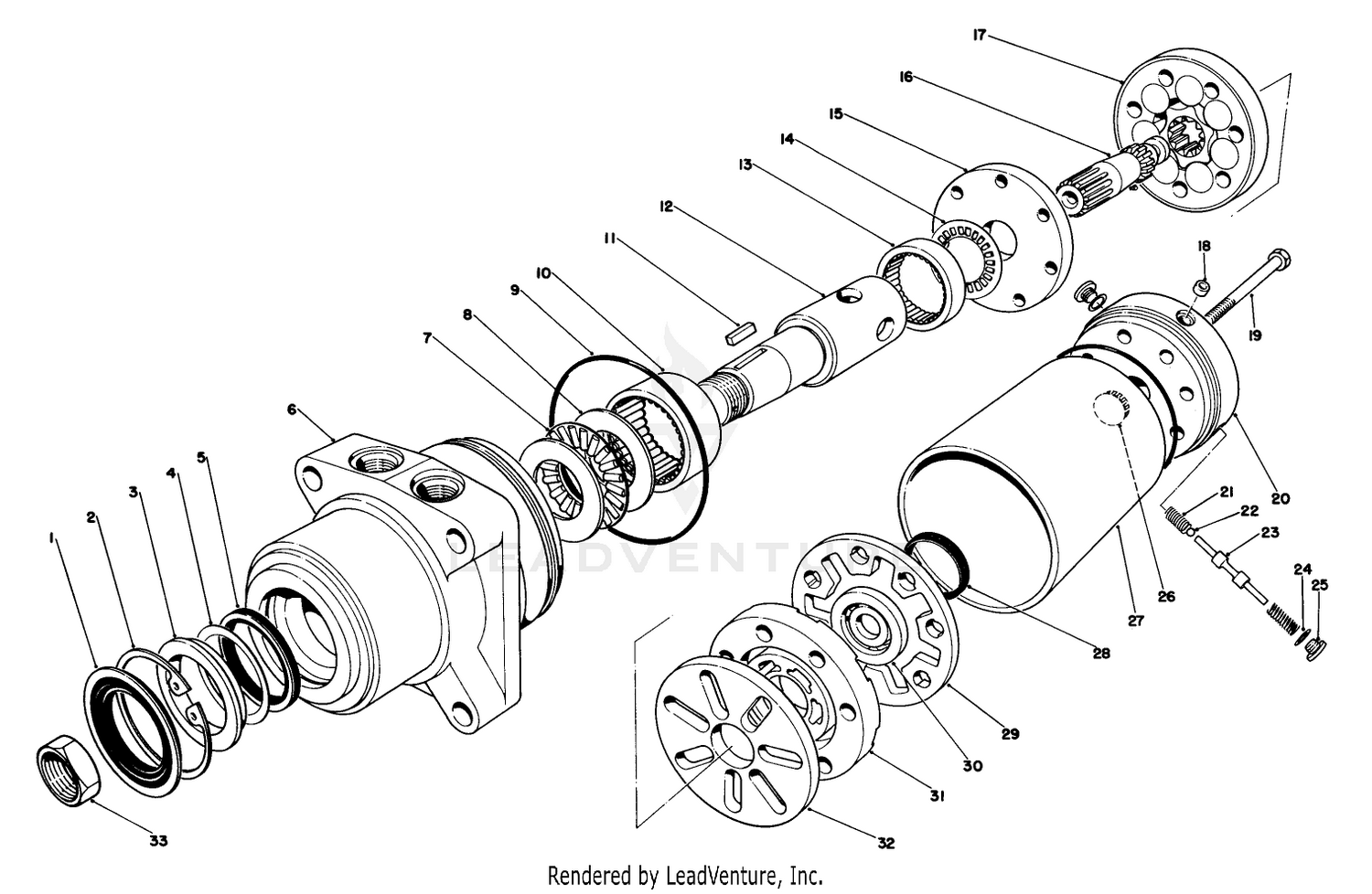 Hydraulic Drive Motor Right Rear No. 49-8630