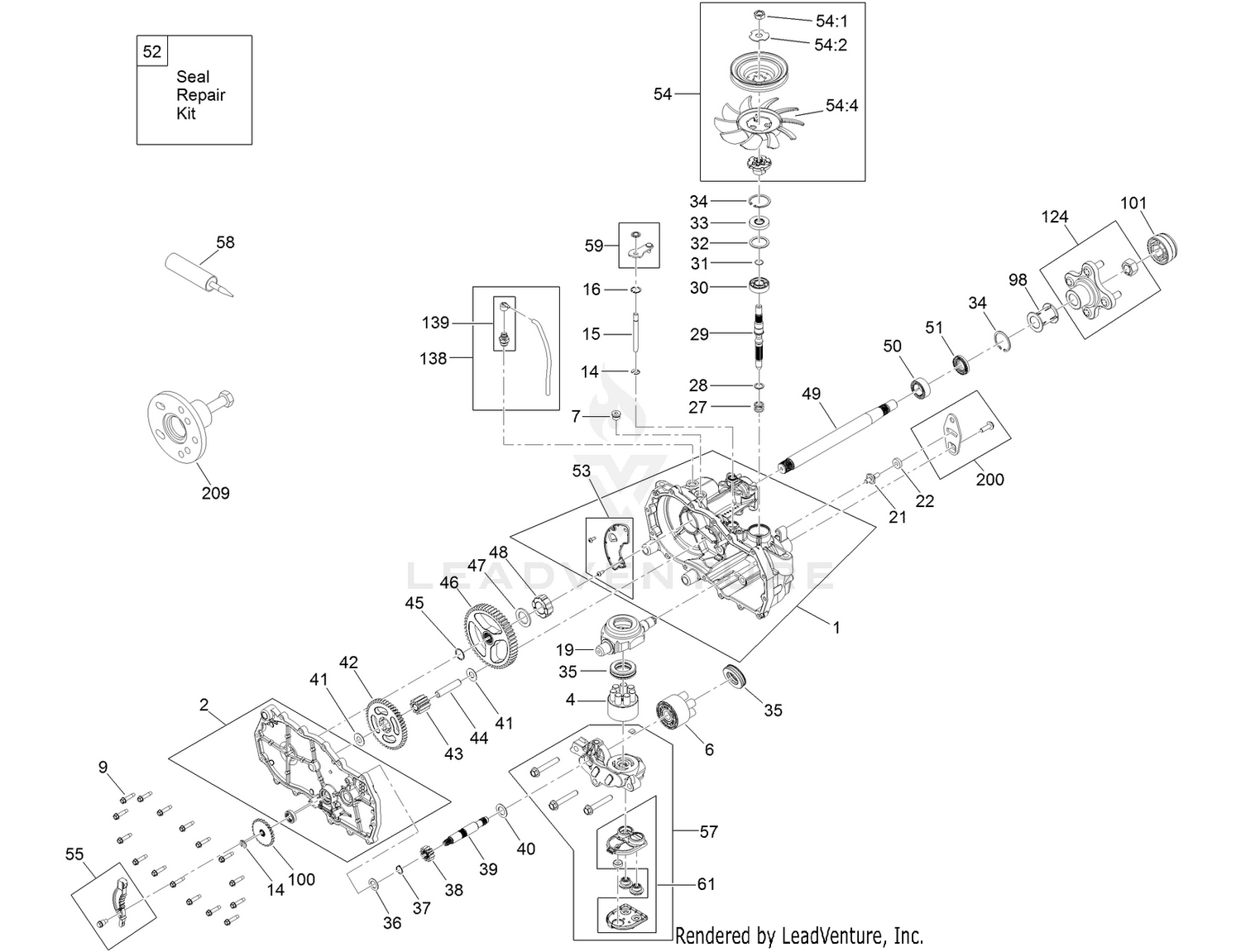 RH Transaxle Assembly No. 139-7461
