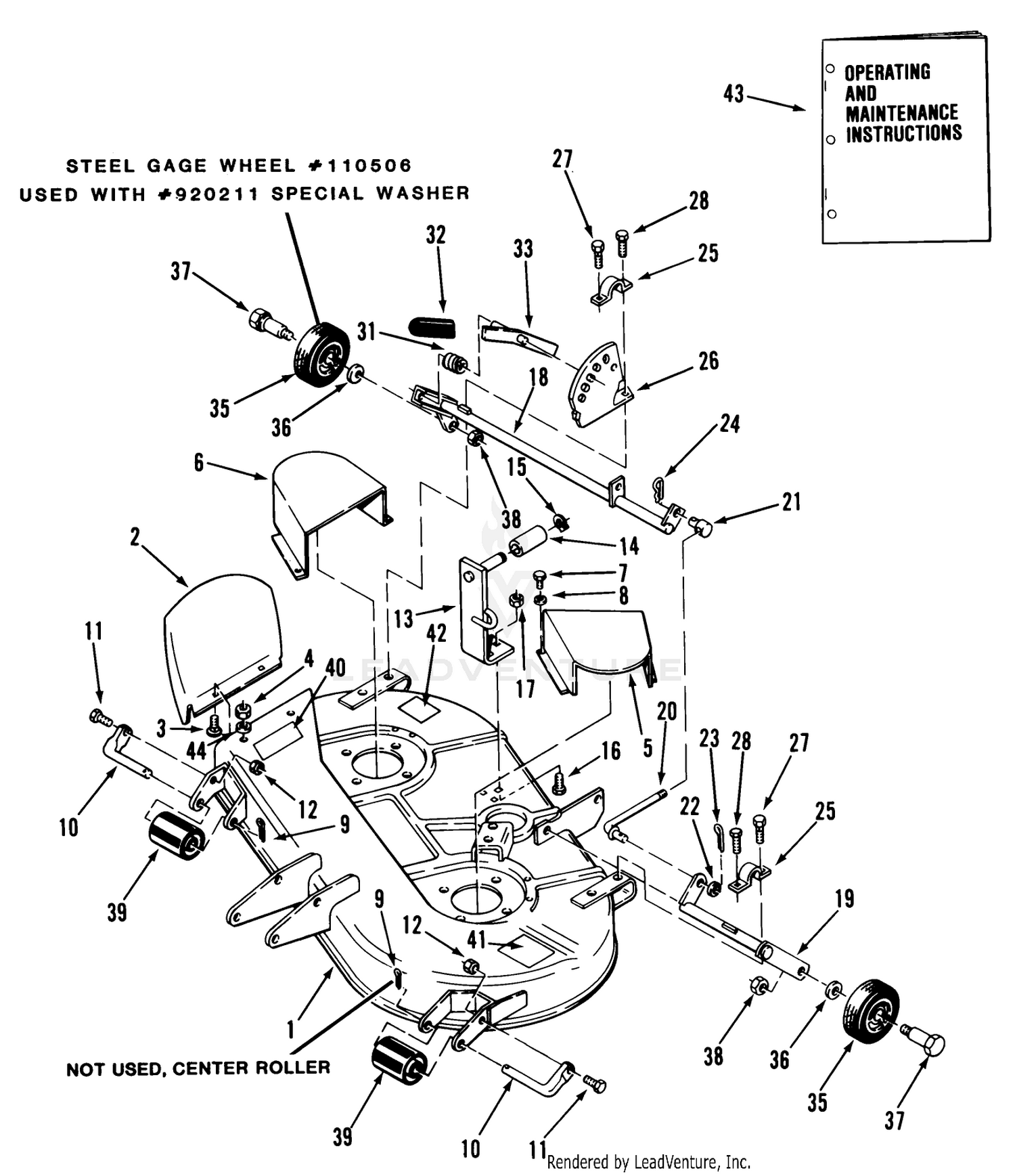 Side Discharge Mower-37 In. (94 Cm) Vehicle Identification Number 05-37ms03