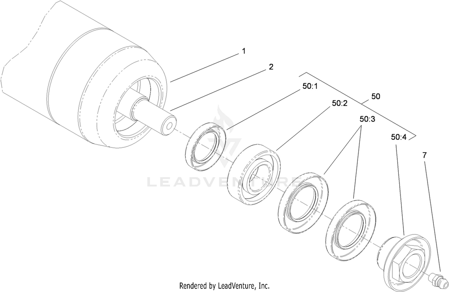 Long Roller Assembly No. 112-8961
