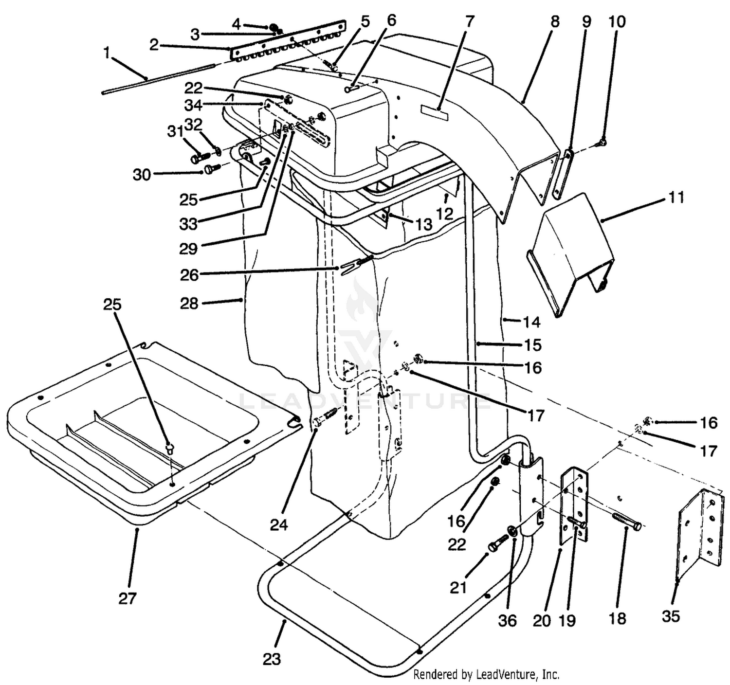 9 Cu. Ft. Hopper Assembly