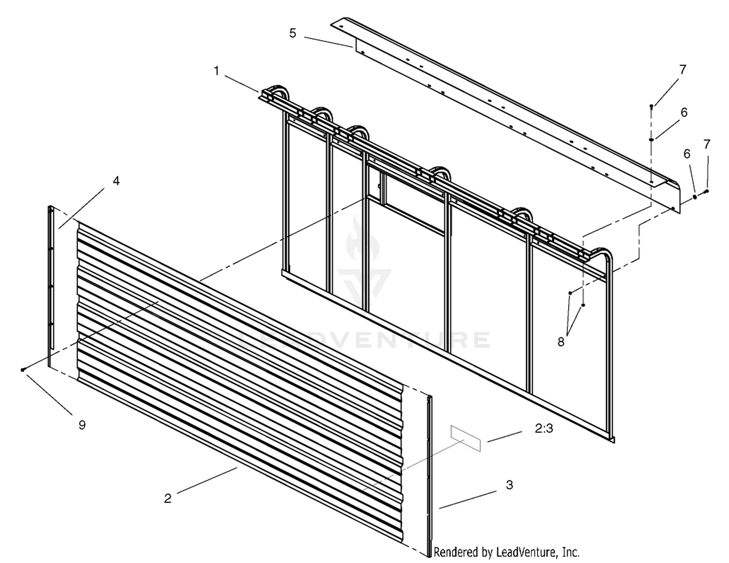 Left Hand Sidewall Assembly