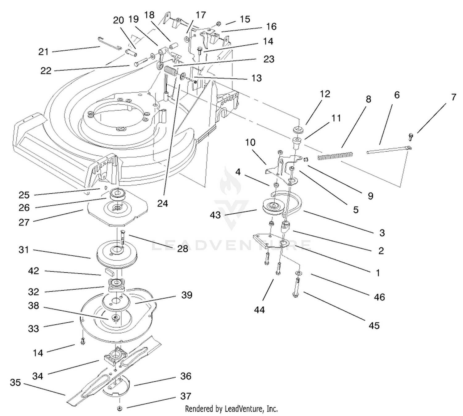 Blade Brake Clutch Assembly