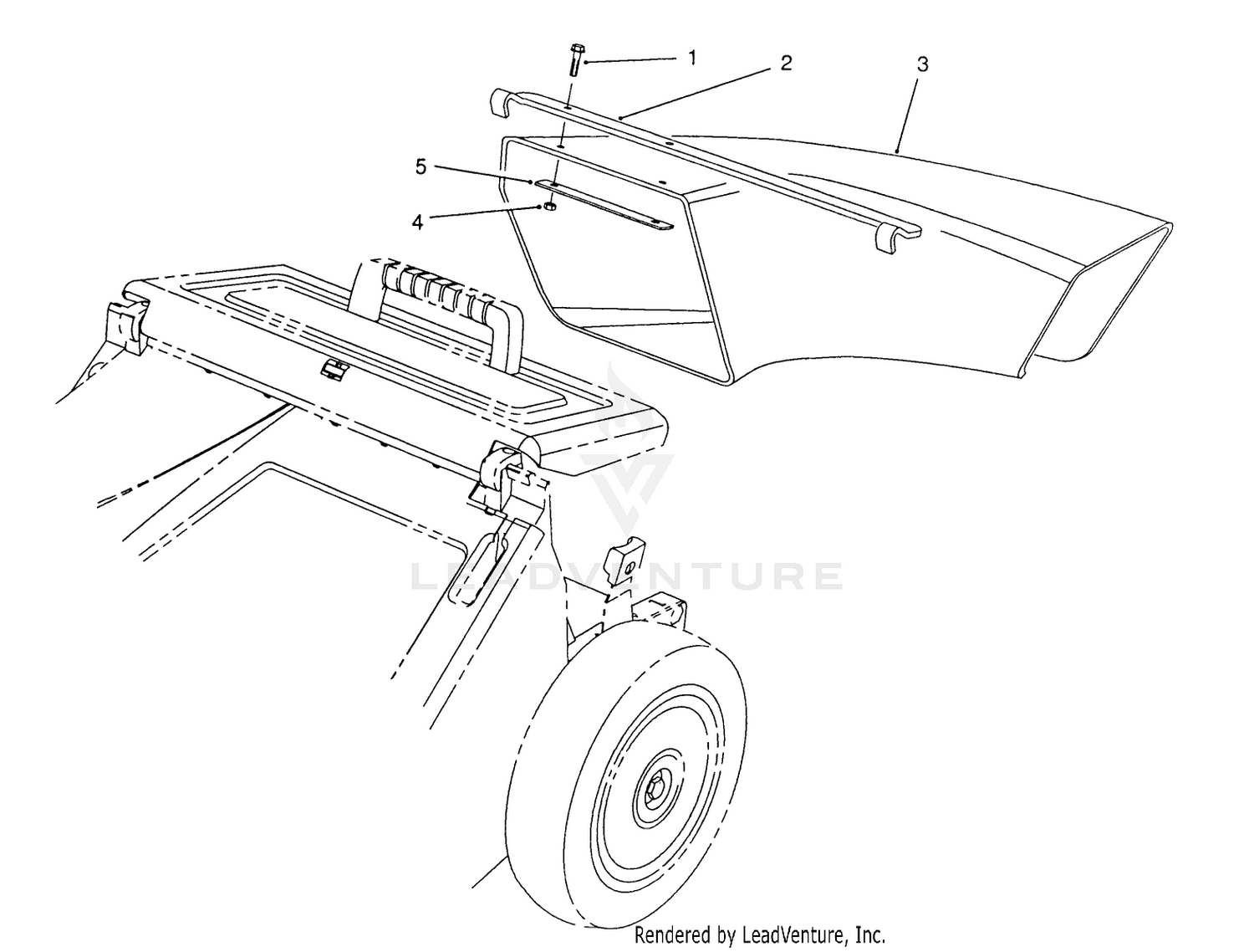 Side Discharge Chute Model No. 59112 (optional)