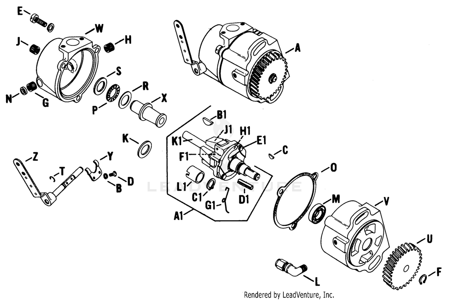 Governor Assembly-Engine Kohler Model No. K-532s-Spec. No. 53169
