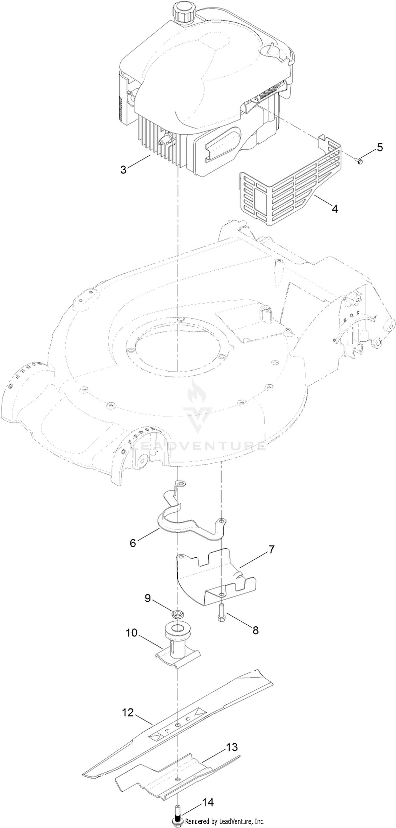 Engine and Blade Assembly
