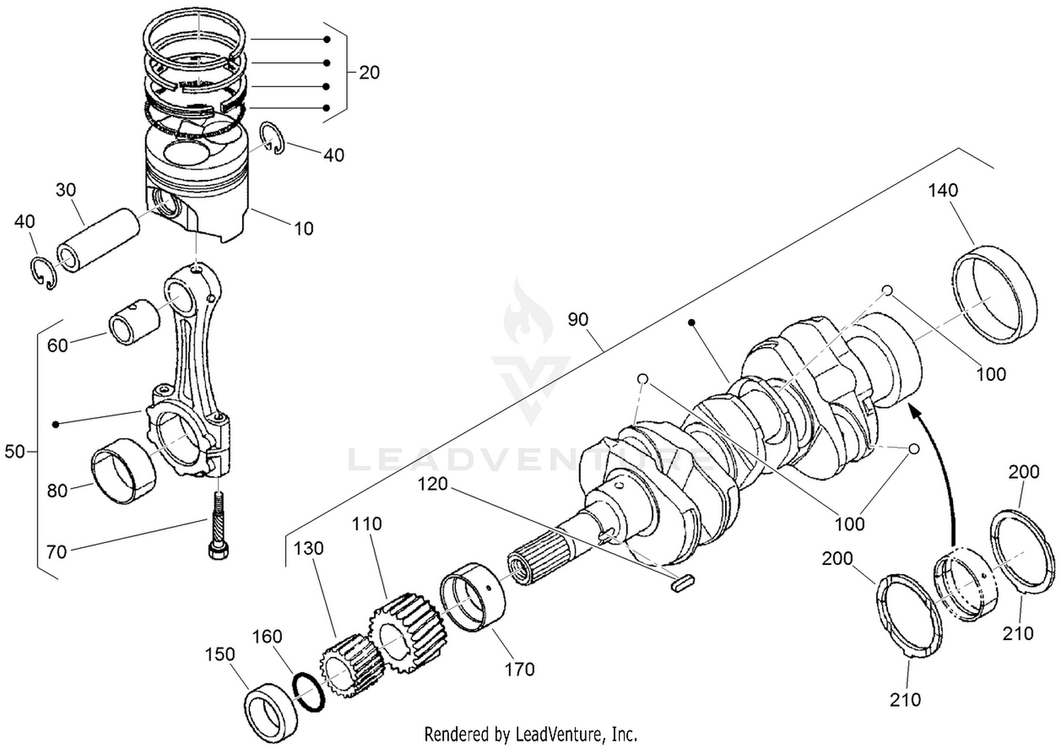 Piston and Crankshaft Assembly