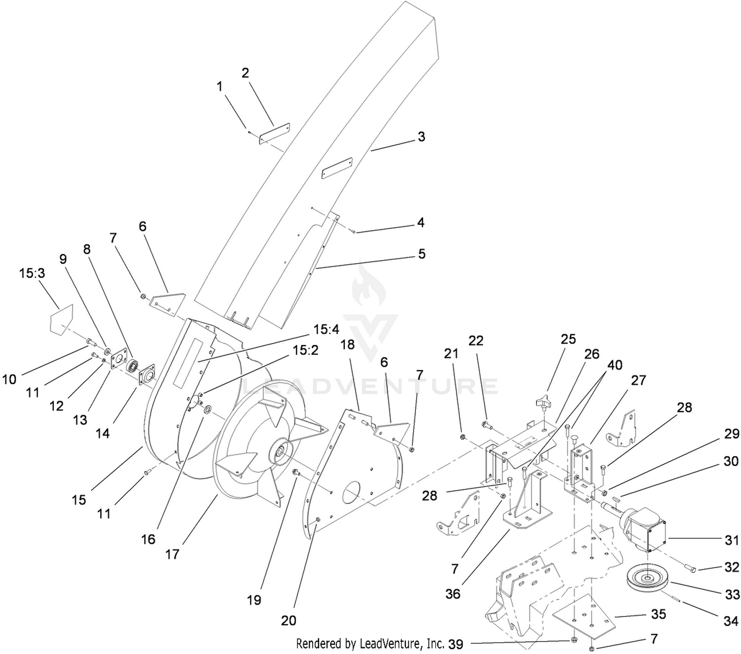 Blower Housing and Mount Assembly