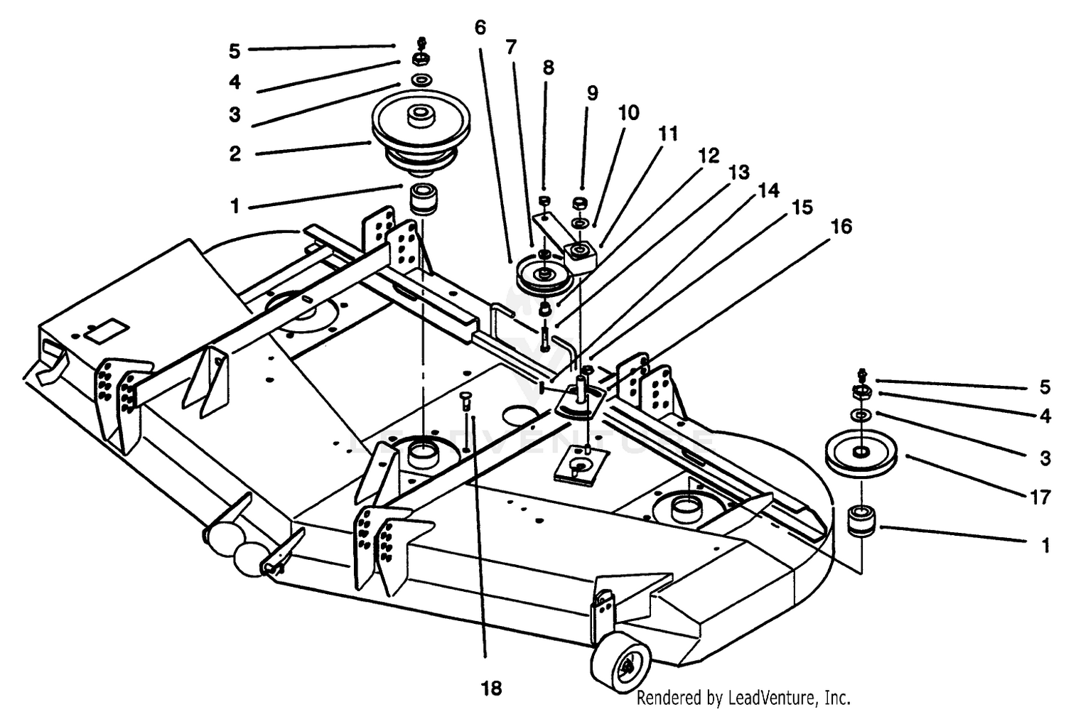 Pulleys And Idler Assembly