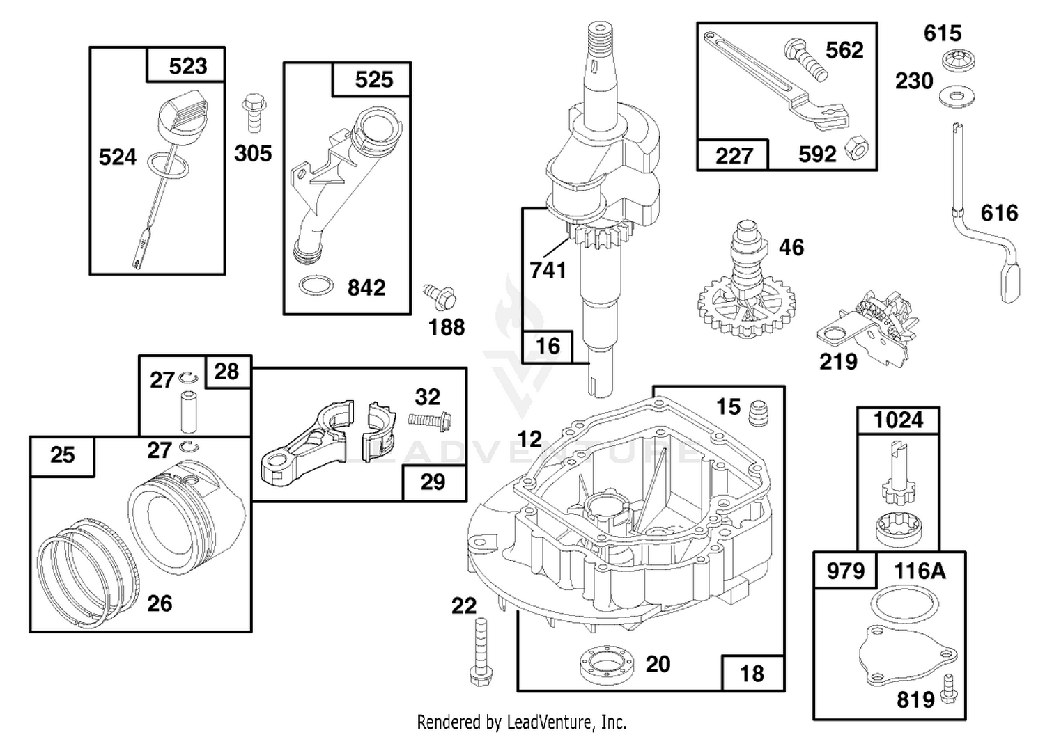 Engine Gts 150 (model No. 20466 Only) 2