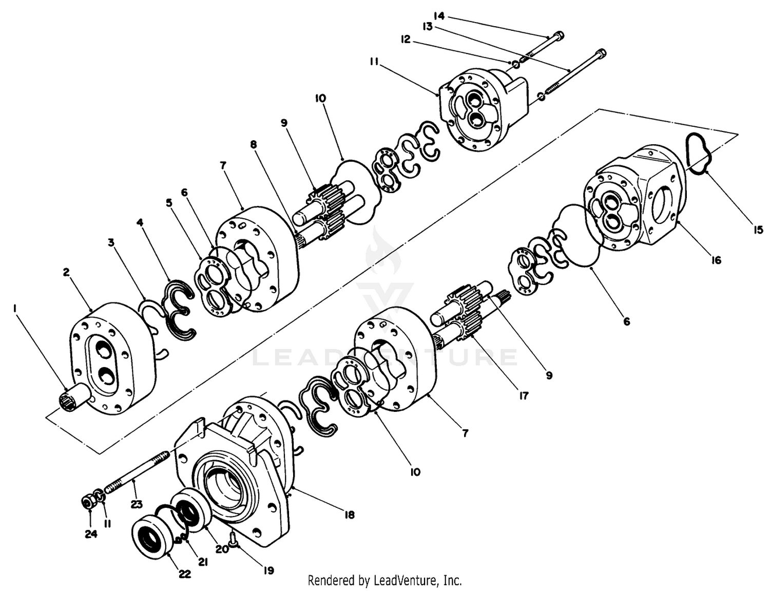 Double Gear Pump No. 69-2050