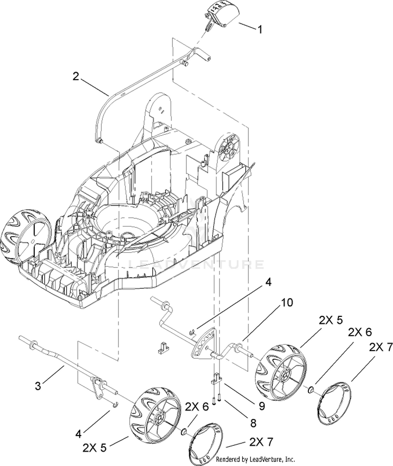 Single Point Height-of-Cut Assembly