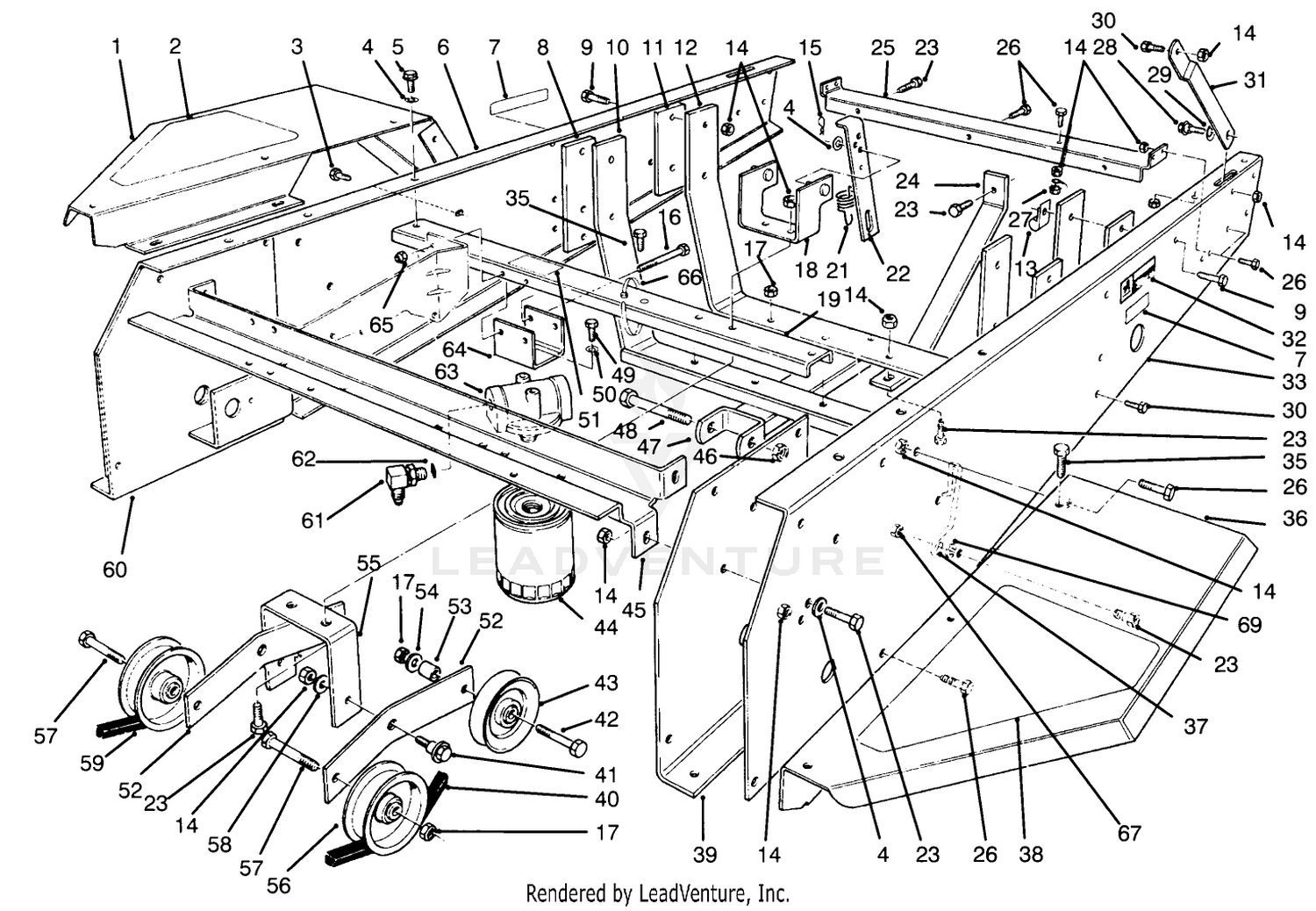 Frame  Jackshaft Assembly