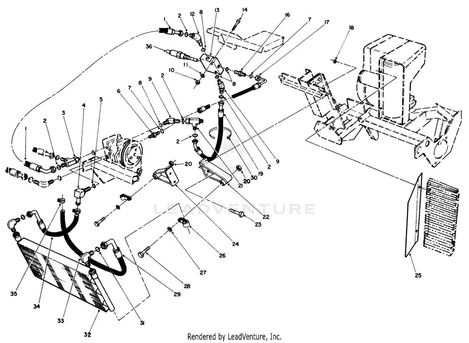 Hydraulic Oil Cooler Assembly