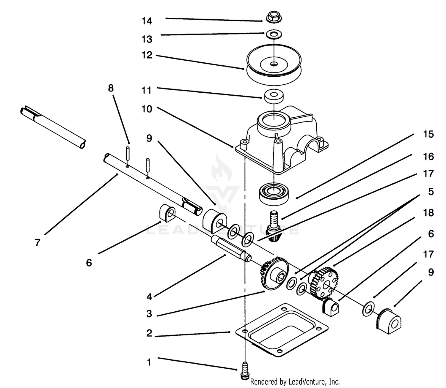 Gearcase Assembly No. 71-9600