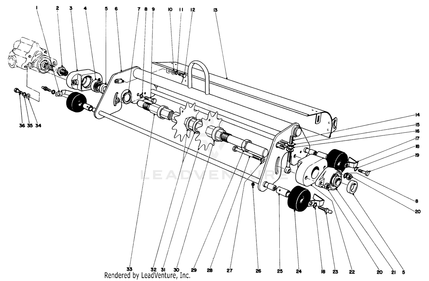 Thatching Reel Attachment Model No. 04416