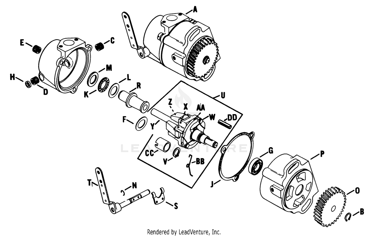 Governor Assembly Engine Kohler Model No. K582qs Type No. Ps-36315 (continued)
