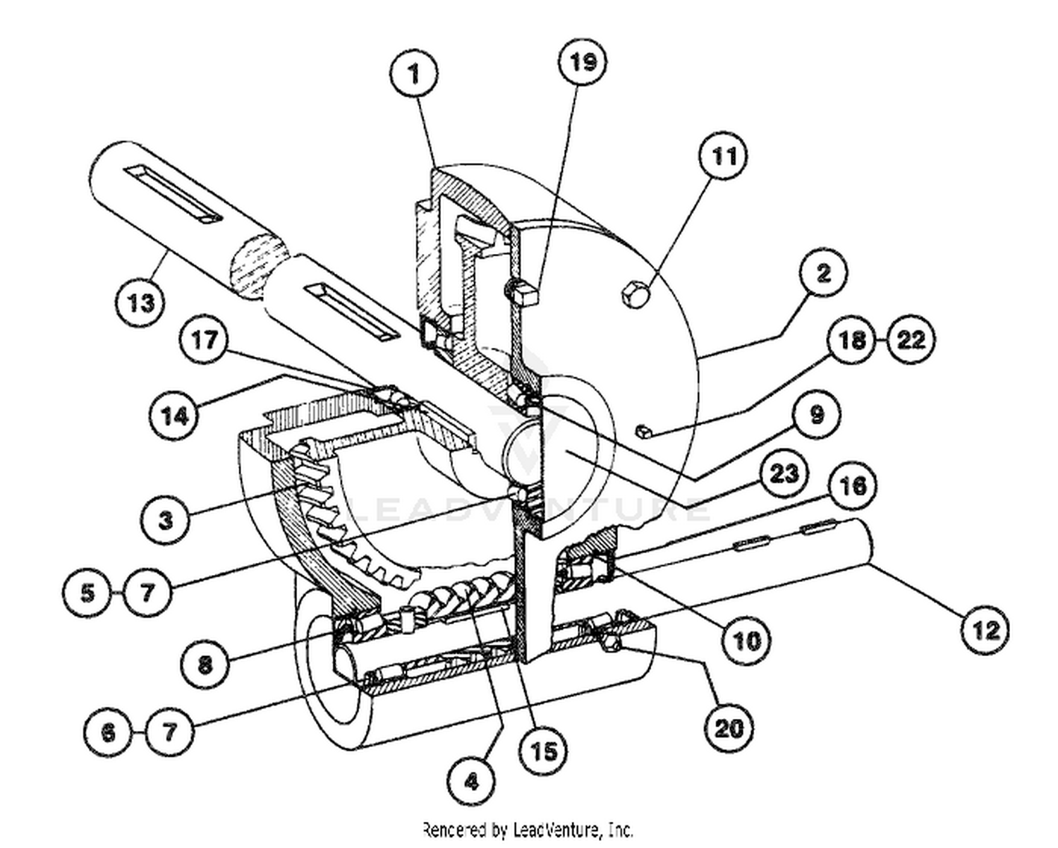 42454 GEAR BOX ASSEMBLY