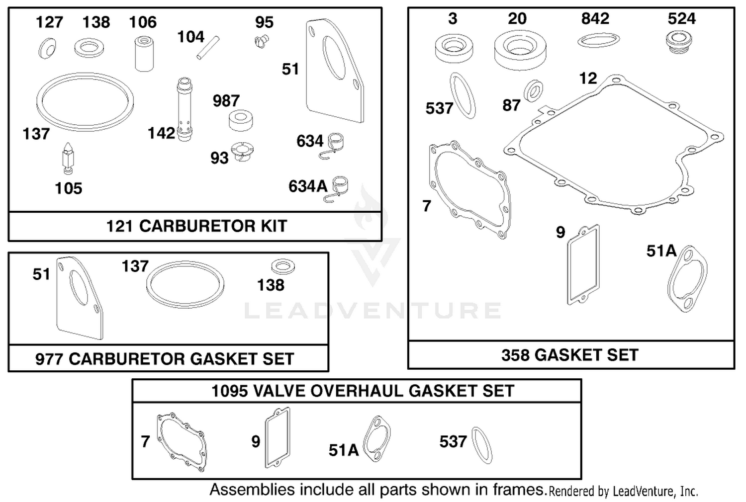 Engine Briggs  Stratton Model 284707-1148-E1 9
