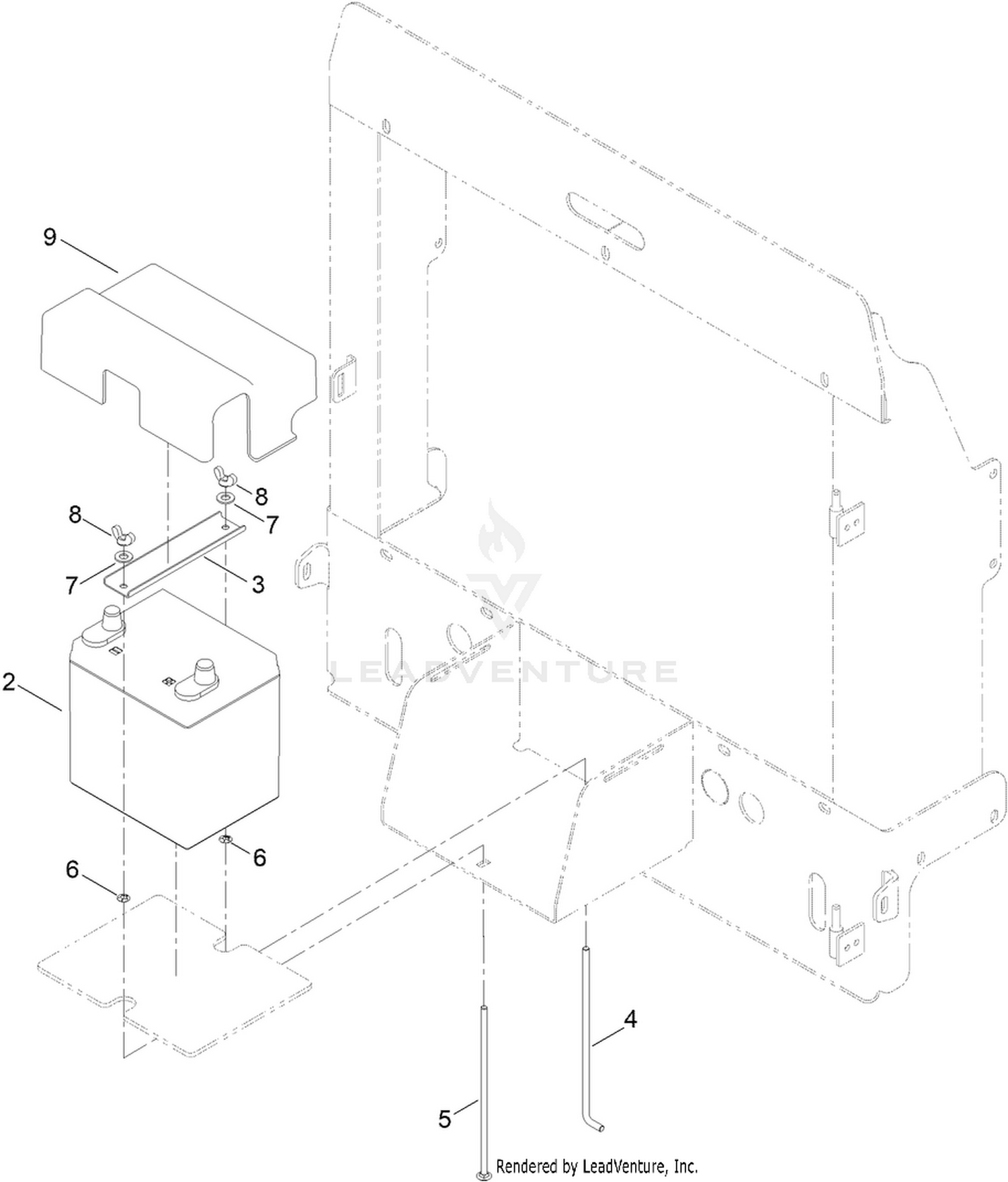 Battery Replacement Kit Assembly No. 163-2634