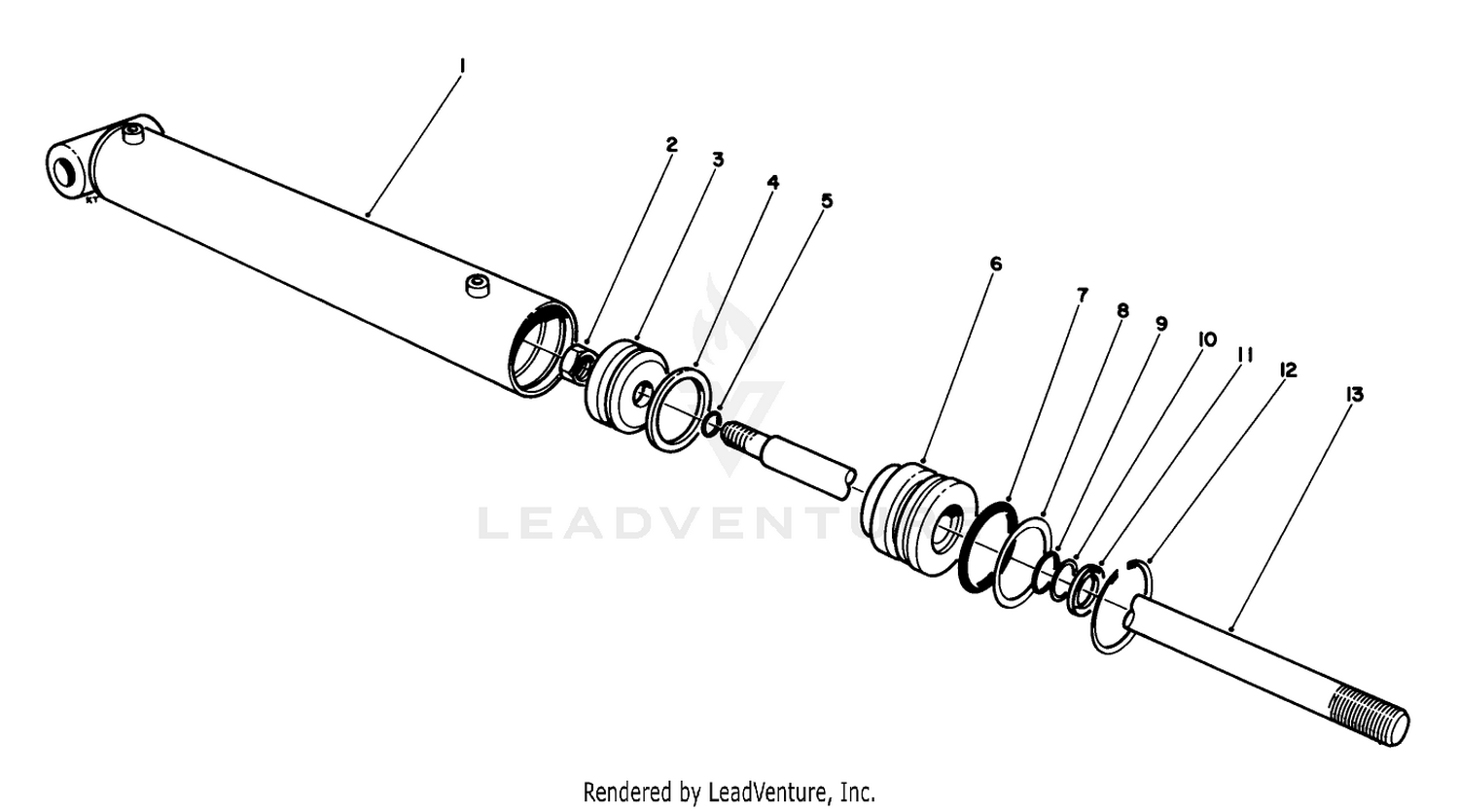 Hydraulic Lift Cylinder No. 54-0150