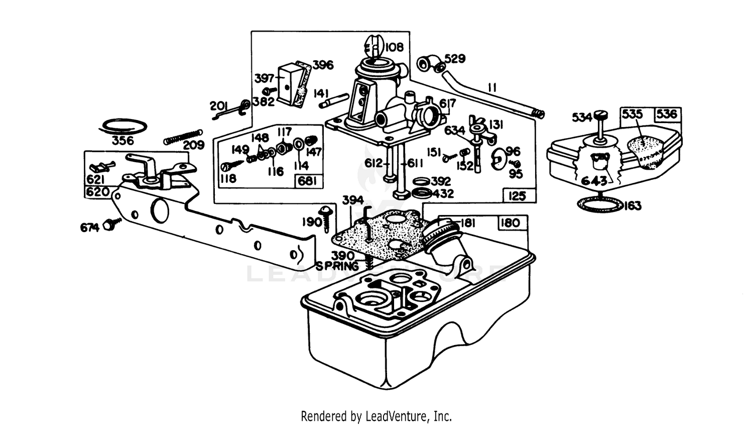Carburetor Assembly Model 92908-1956-01