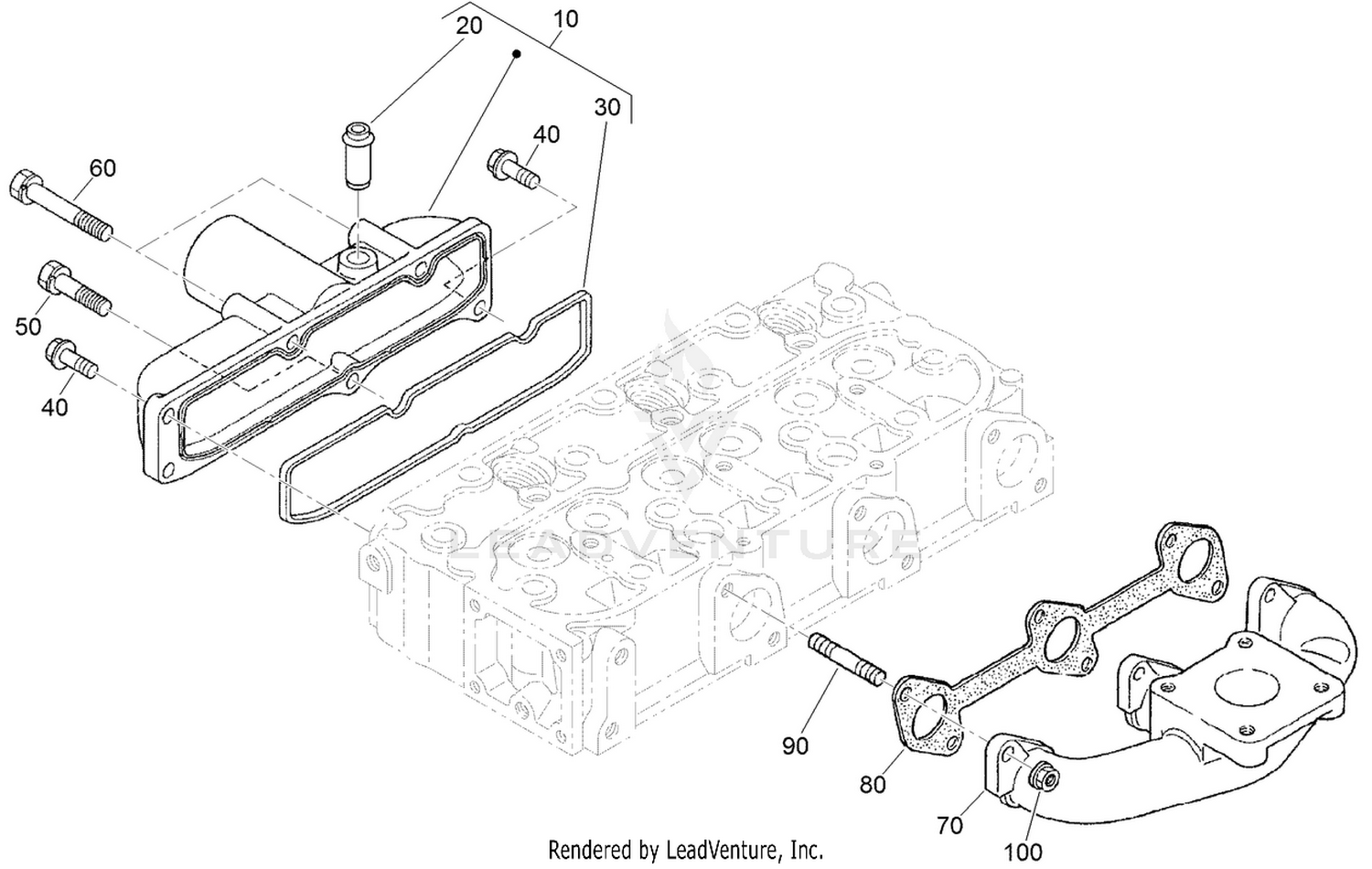 Inlet and Exhaust Manifold Assembly
