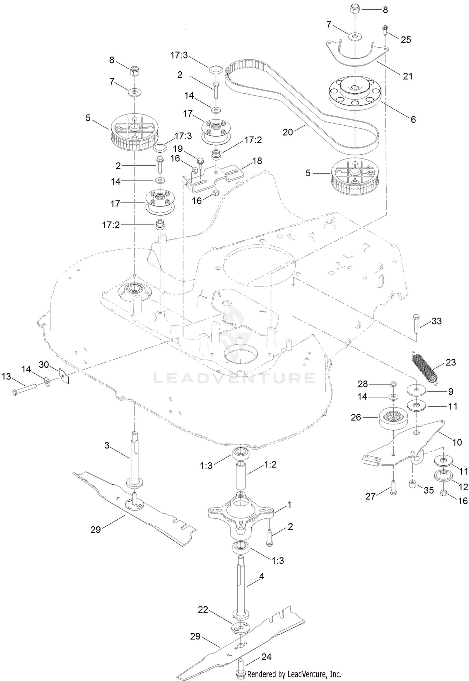 Spindle and Belt Assembly