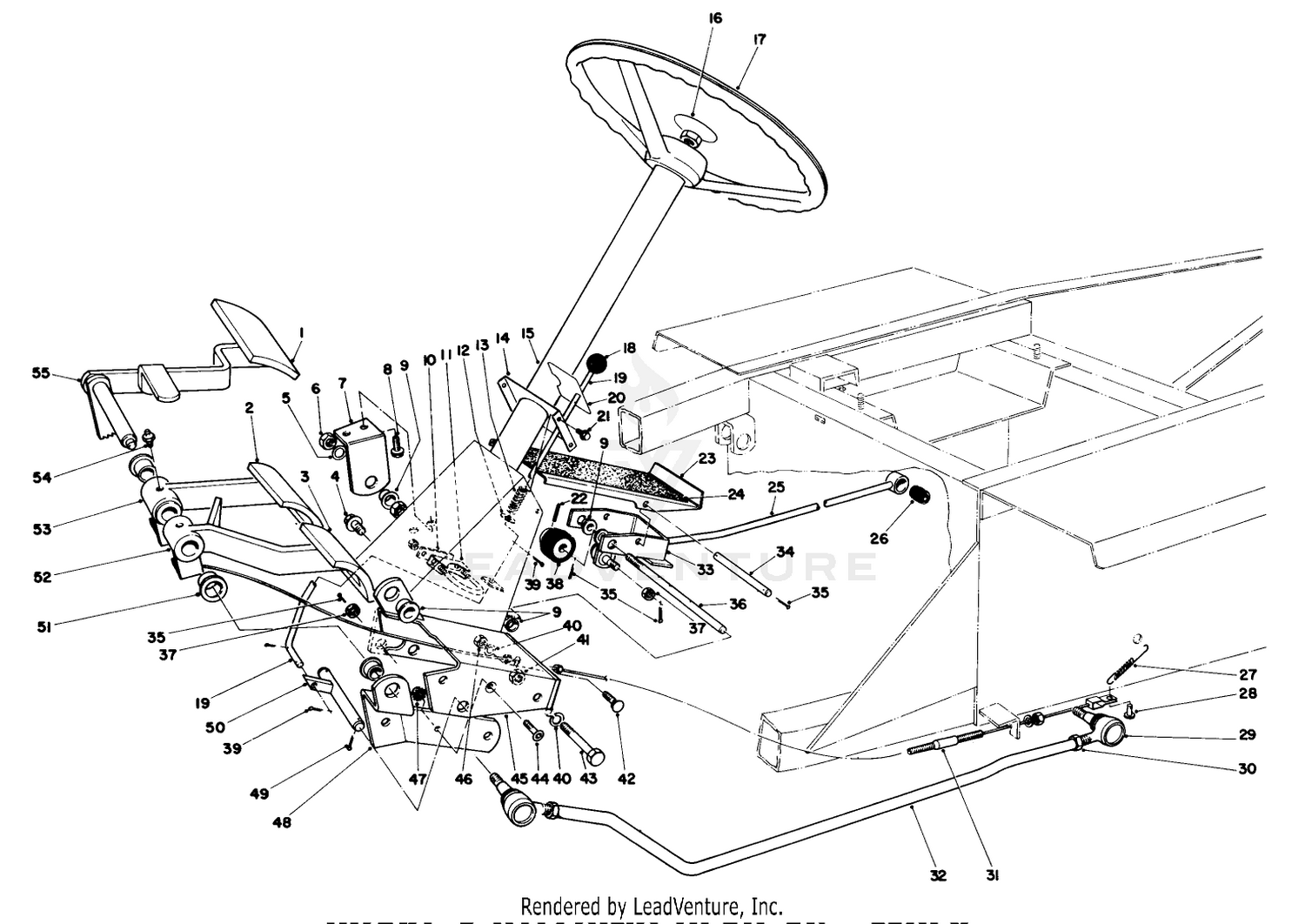 Brake  Steering Gear Assembly